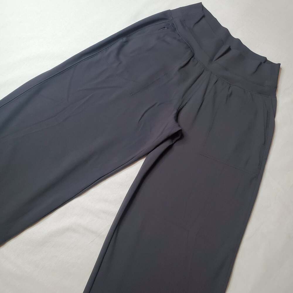 Athleta Women's Size SP Venice High Rise Wide Leg Pant Black 982868